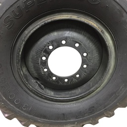 9"W x 24"D Flat Plate 3-Piece OTR Wheels WS002924